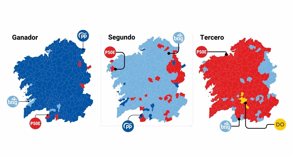 Mapa De Resultados En Las Elecciones De Galicia 2024 Municipio.jpg