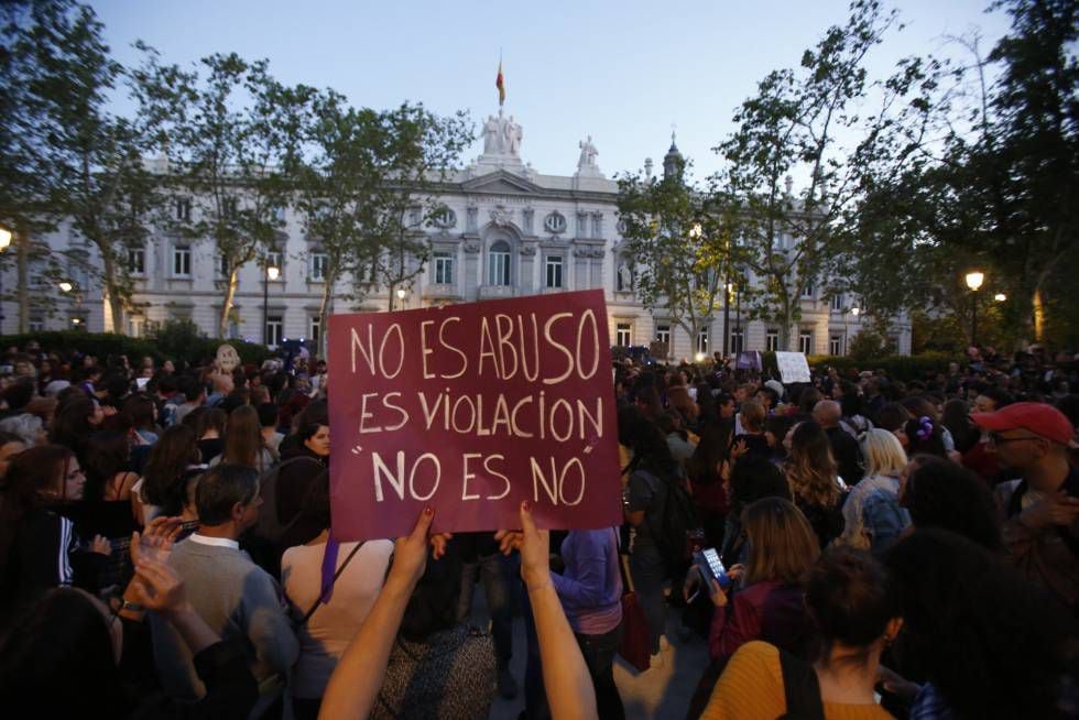 Manifestación en ⁢Madrid contra‍ la sentencia ‍de La Manada.